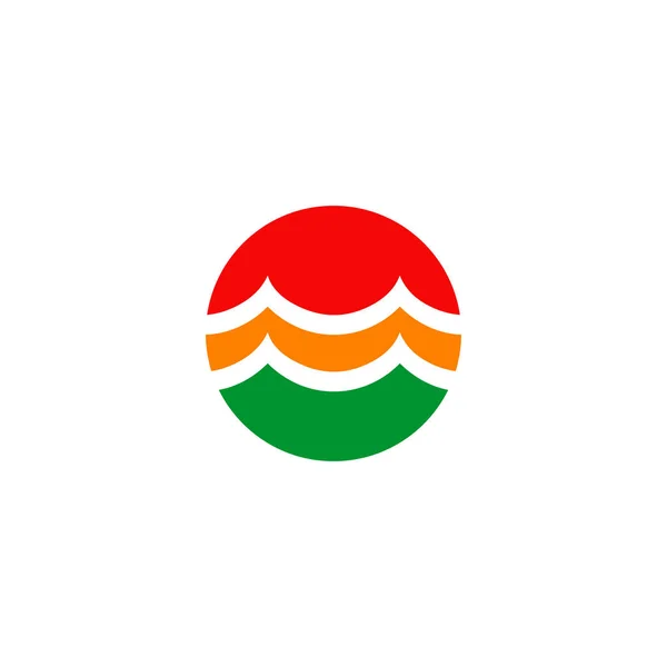 Regenbogen-Symbol Logo Design Vektor-Vorlage — Stockvektor
