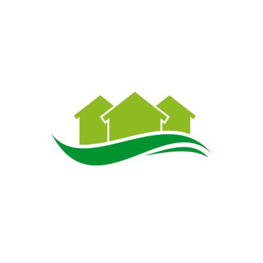 Ev logosu tasarım vektör şablonu