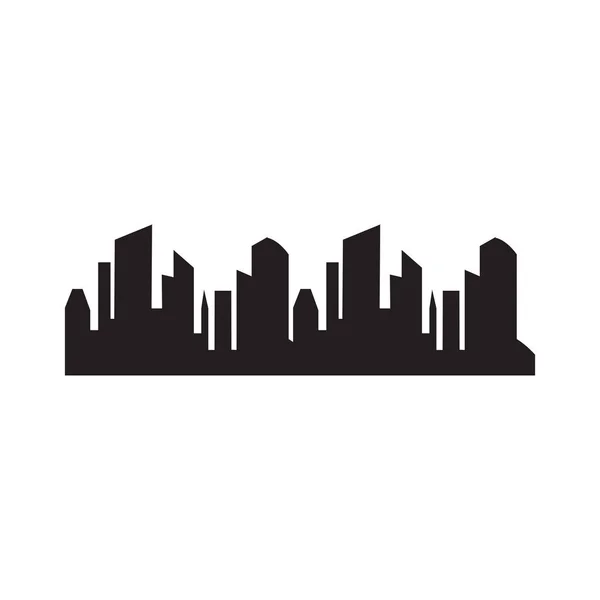 Векторный шаблон логотипа городского пейзажа — стоковый вектор