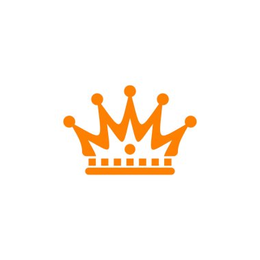 Lüks taç simgesi logo tasarım şablonu