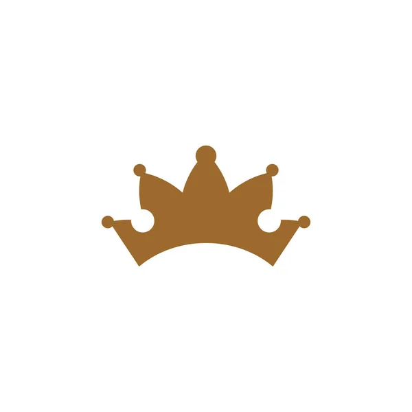 Modelo de vetor de design de logotipo de ícone de coroa de luxo — Vetor de Stock
