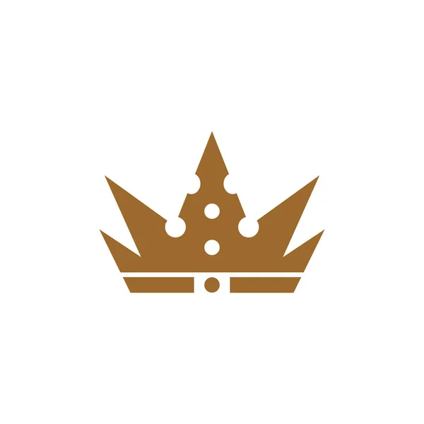 Icono de la corona de lujo logo diseño vector plantilla — Vector de stock