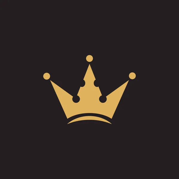 Icono de la corona de lujo logo diseño vector plantilla — Archivo Imágenes Vectoriales