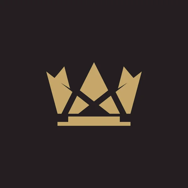 Luxus Krone Symbol Logo Design Vektor-Vorlage — Stockvektor