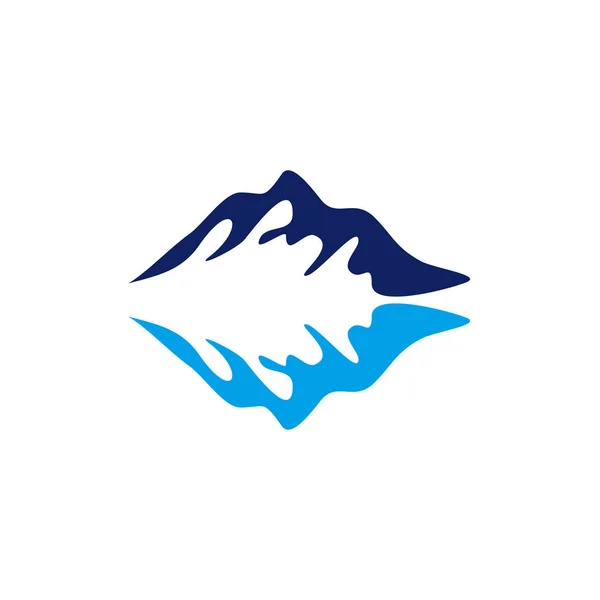 Logo góry lodowej projekt ilustracja wektor szablon — Wektor stockowy