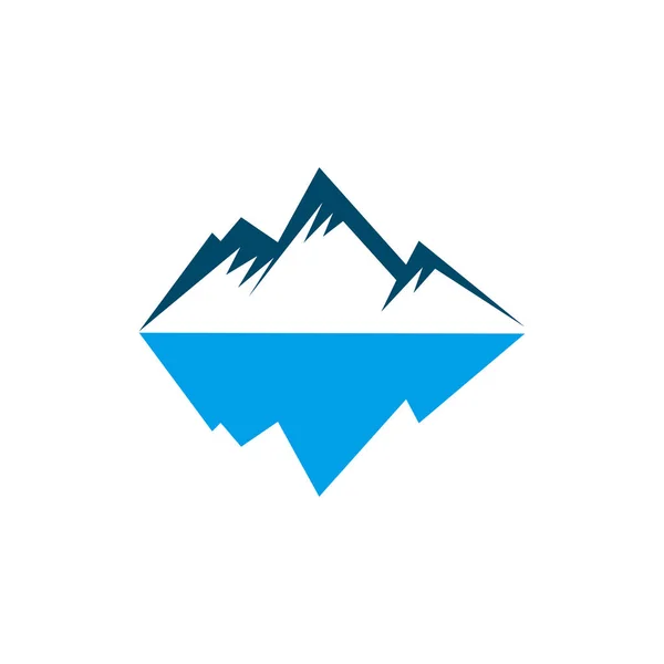 Iceberg logotipo design ilustração vetor modelo — Vetor de Stock