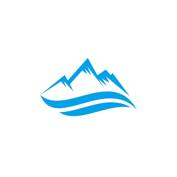 Iceberg logotipo design ilustração vetor modelo — Vetor de Stock