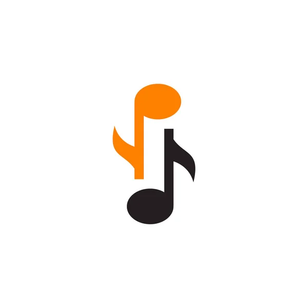 Symphonie note de musique icône logo conception vectoriel modèle — Image vectorielle