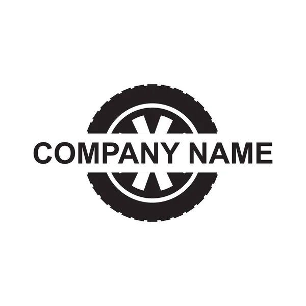 Modelo de vetor de design de logotipo de ícone de pneu — Vetor de Stock