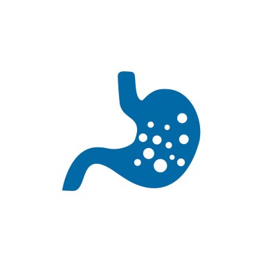 Mide simgesi logo tasarım şablonu