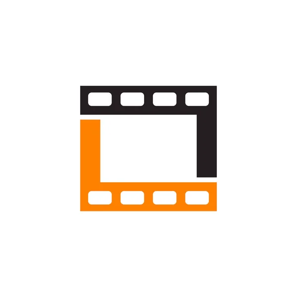 Modelo de vetor de design de logotipo de empresa fabricante de filme ou filme — Vetor de Stock