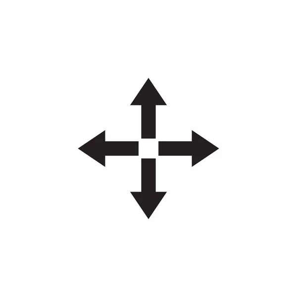 Modo freccia percorso icona logo modello vettoriale di progettazione — Vettoriale Stock