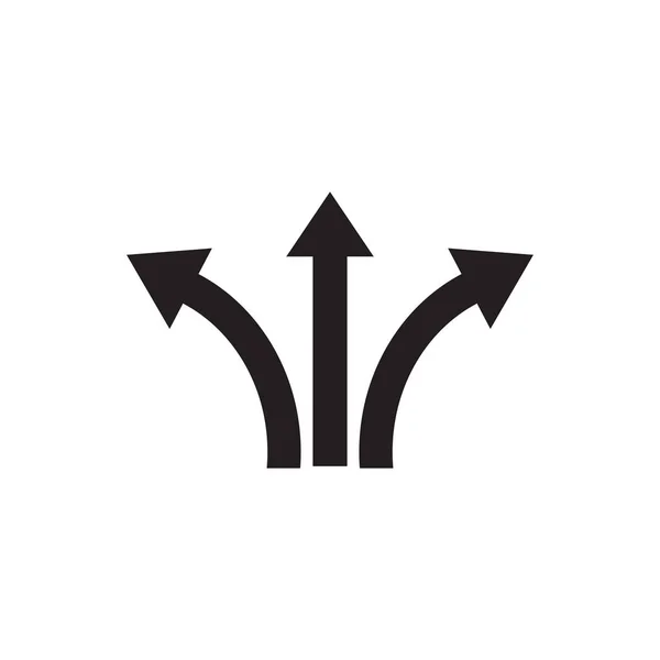 Pfeil Weg Pfad Symbol Logo Design Vektor Vorlage — Stockvektor