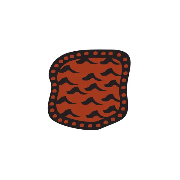 Aboriginal konst bakgrund ikon logotyp mall — Stock vektor