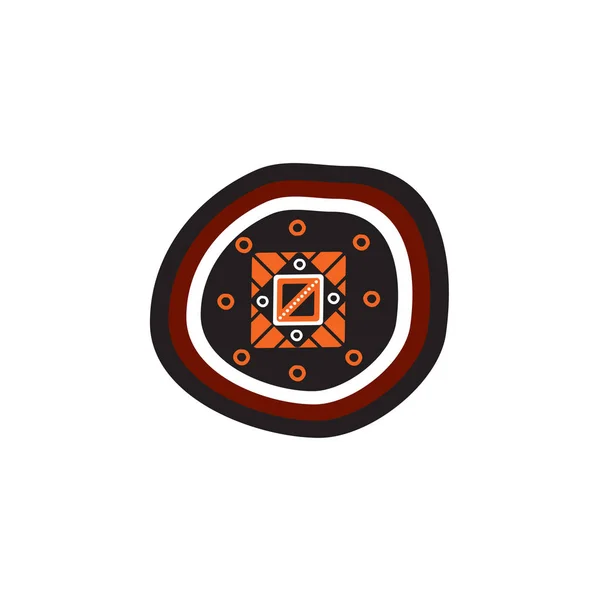 Design de logotipo de arte aborígene —  Vetores de Stock