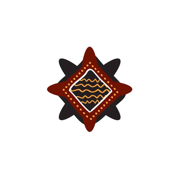 Design des Aborigine Art Logos — Stockvektor