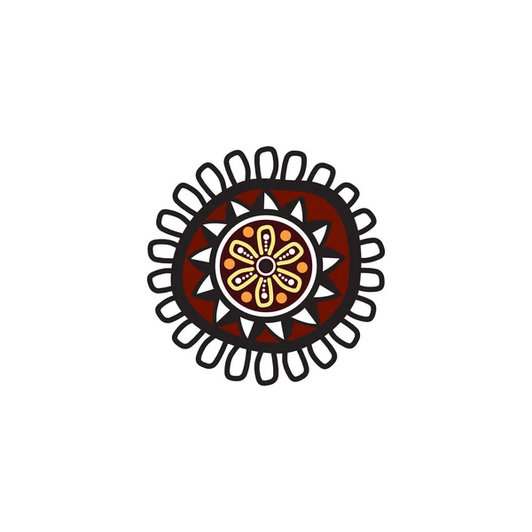 Aboriginal art logo design — Stockový vektor