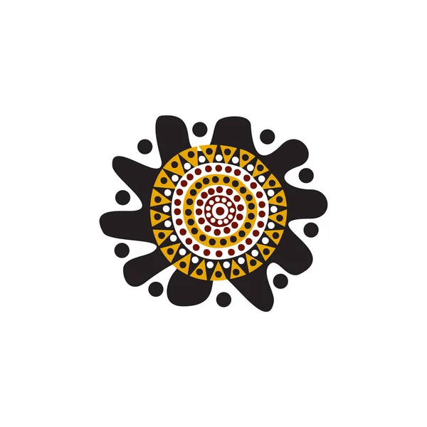 土著艺术点绘画图标设计 — 图库矢量图片