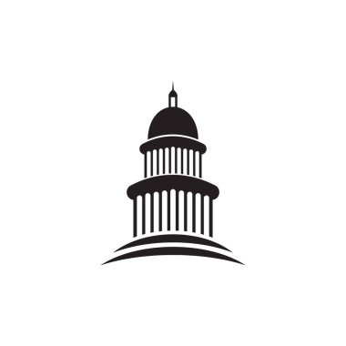 Capitol binası logo tasarım şablonu