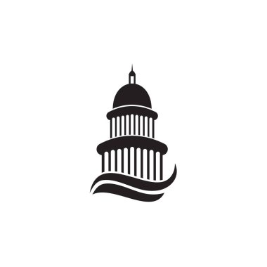 Capitol binası logo tasarım şablonu