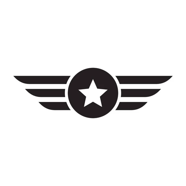 Askeri amblem logo tasarım şablonu