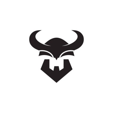 Viking başlık logo tasarım şablonu