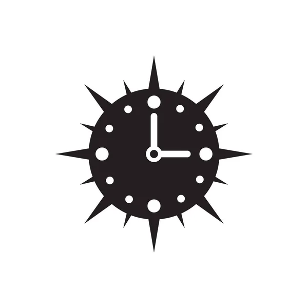 Uhr Symbol Logo Design Vektorvorlage — Stockvektor