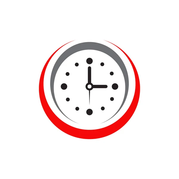 Uhr Symbol Logo Design Vektorvorlage — Stockvektor