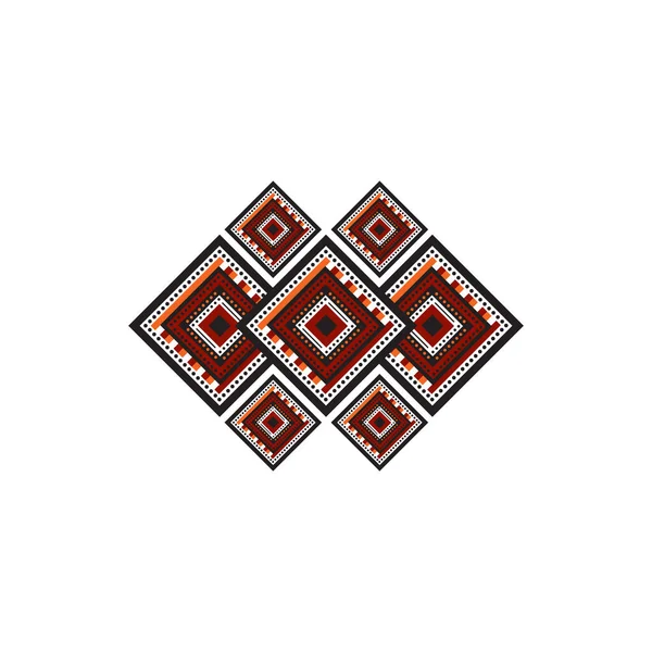 Aboriginal art tečky malování ikony logo design ilustrace — Stockový vektor