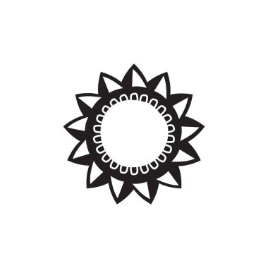 Aborjin sanat noktaları simge logo tasarımı şablonu boyuyor