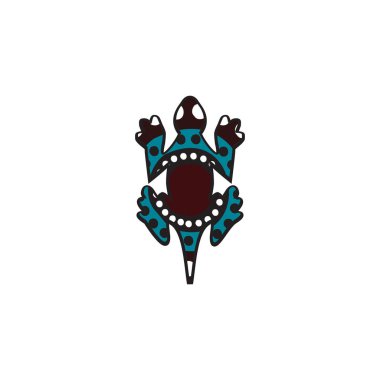 Kertenkele logosu dizaynı Aborjinler gibi