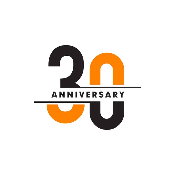 30. yıldönümü amblemi logo tasarımı illüstratı kutlaması