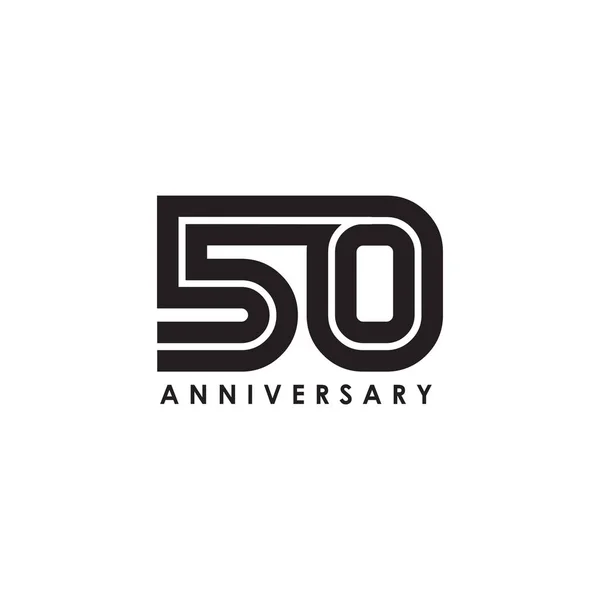 50. výročí designu emblému — Stockový vektor