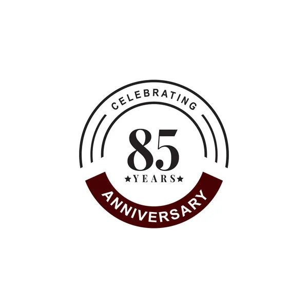 85e anniversaire de la célébration logo emblème design — Image vectorielle