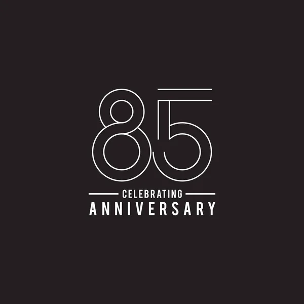 85e anniversaire de la célébration logo emblème design — Image vectorielle