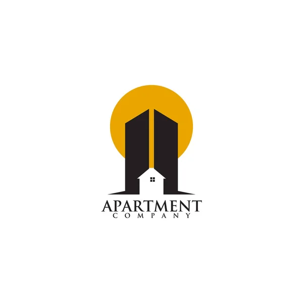 Logo budynku Apartament projekt inspiracja wektor szablon — Wektor stockowy