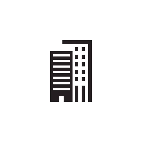 Apartamento edificio logo diseño inspiración vector plantilla — Vector de stock