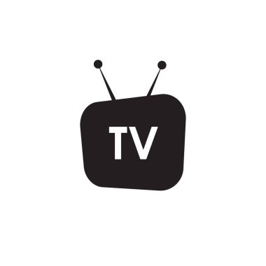 TV kanalı program simgesi logo tasarım şablonu