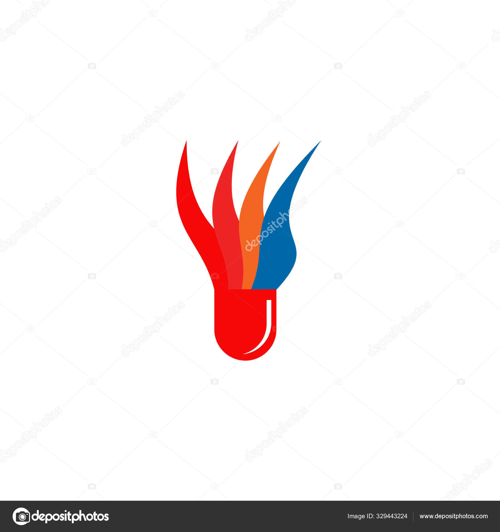 Shuttlecock icon logo design for badminton activity Shuttlecock icon logo design for badminton activity
