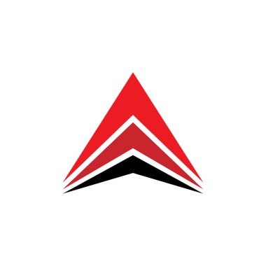 Ok simgesi logo tasarım vektörü şablonu