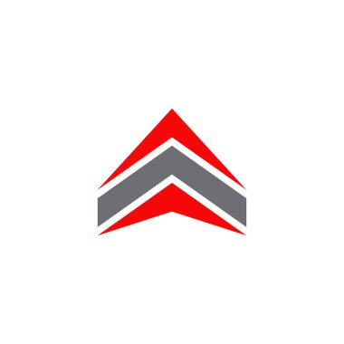 Ok simgesi logo tasarım vektörü şablonu