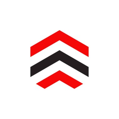 Ok simgesi logo tasarım vektörü şablonu