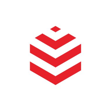 Ok simgesi logo tasarım vektörü şablonu