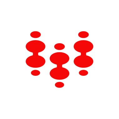 Atom logosu tasarım vektör şablonu