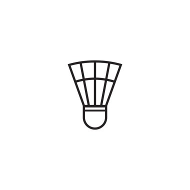 Badminton etkinliği için Shuttlecock simgesi logo tasarımı
