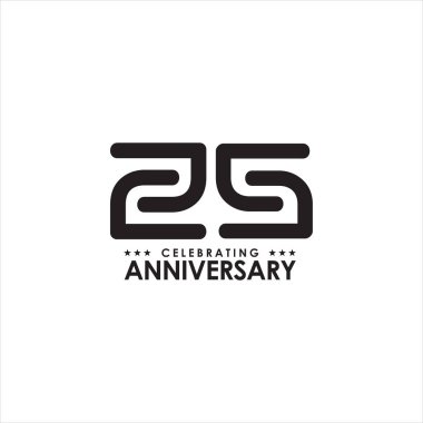 25. yıl kutlaması yıldönümü amblemi logosu tasarımı