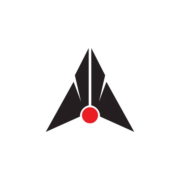 Modèle vectoriel de conception de logo d'icône flèche — Image vectorielle