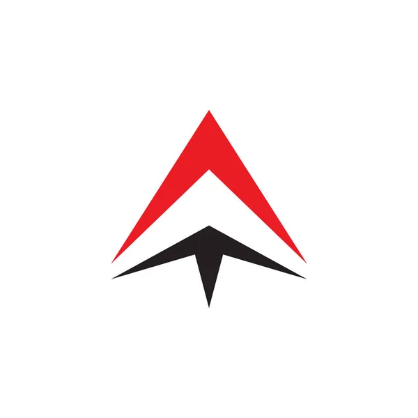 Icono de flecha logo diseño vector plantilla — Vector de stock