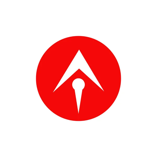 Icono de flecha logo diseño vector plantilla — Archivo Imágenes Vectoriales