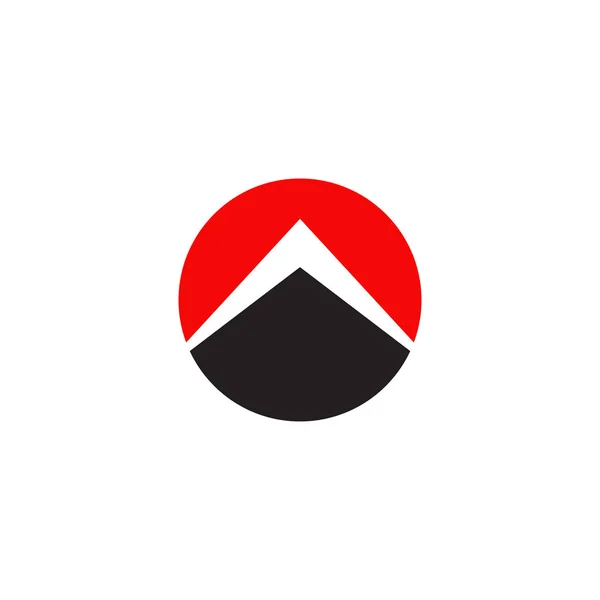 Arrow logo design isolated white background — 스톡 벡터